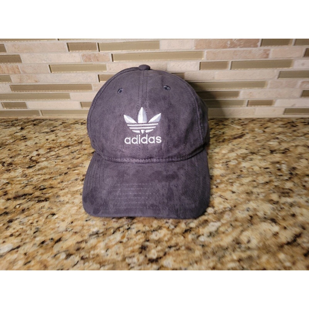Adidas Logo Hat Cotton Baseball Cap One Size Strap Back Adjustable Grey Golf